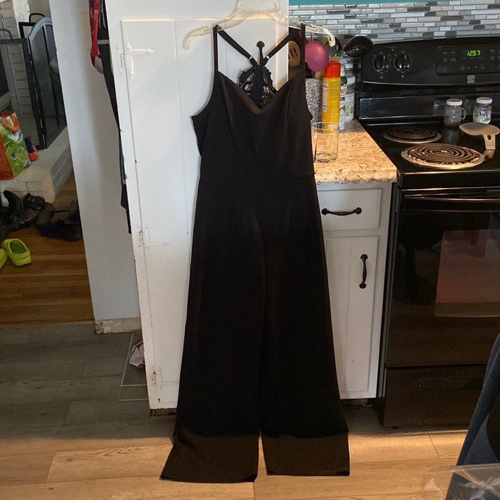 New with Tag Francesca’s Black Jumpsuit